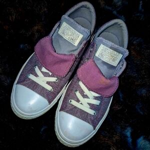 Converse Kids Sneakers in Purple and White